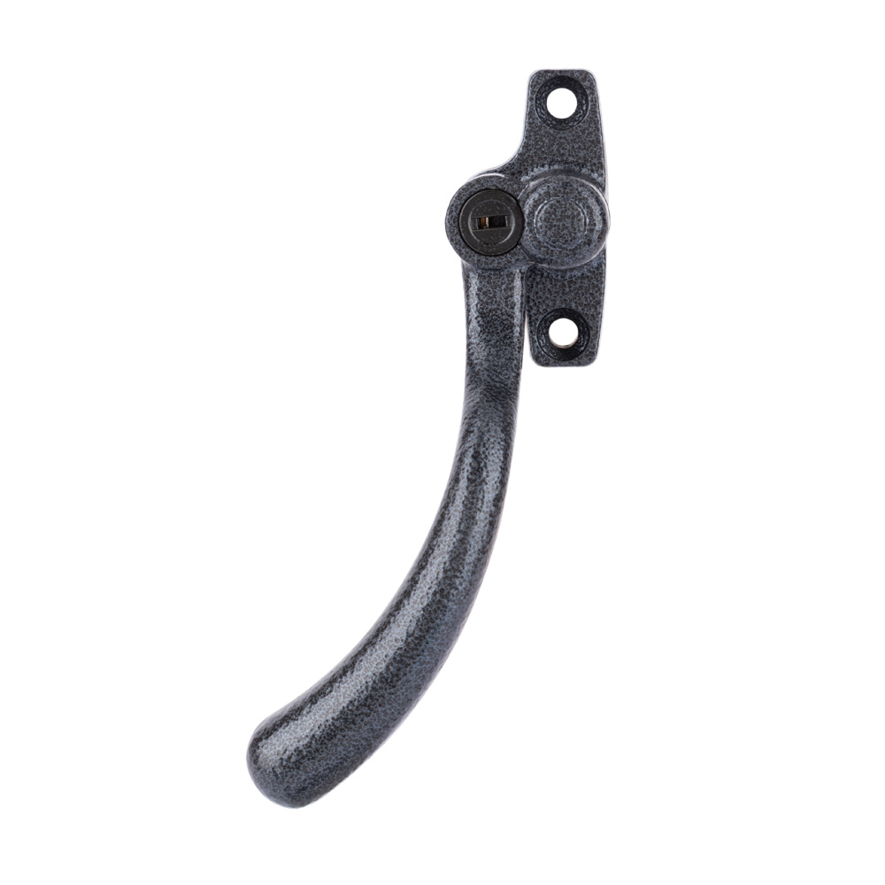 Timber Series Tear Drop Espag Window Handle (Key Locking) - (Left Hand) - Antique Black